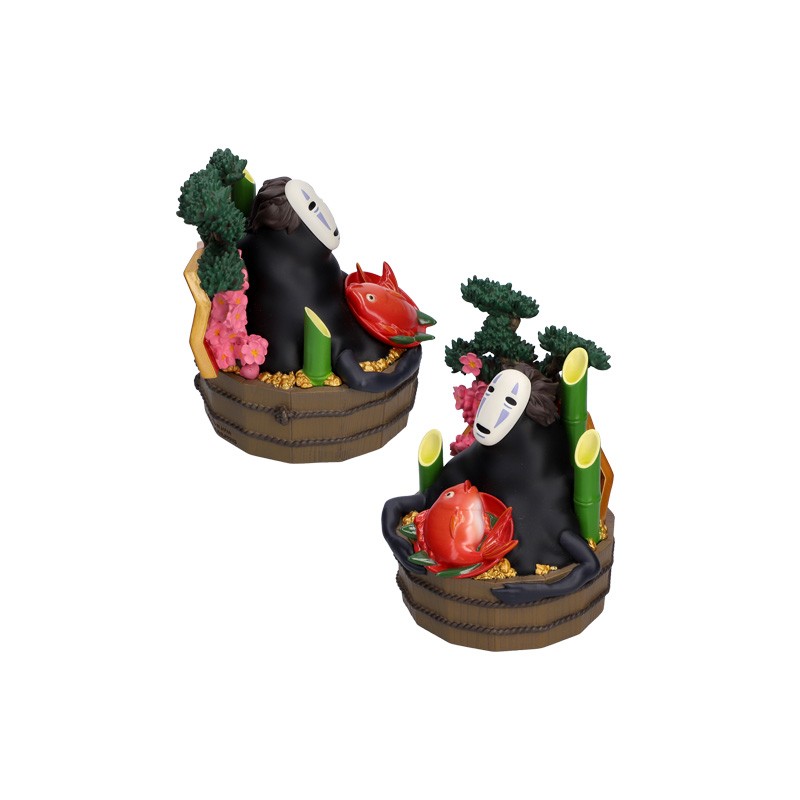 Décoration - Diorama No Face Golden bucket & bamboos - Spirited Away