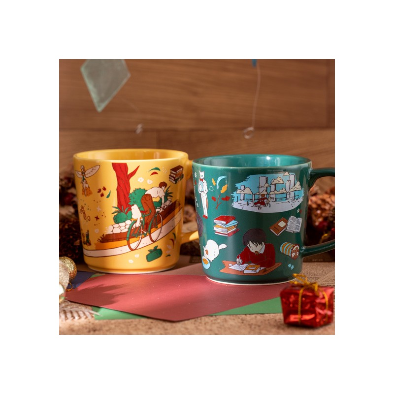 Mugs and cups - Ceramic Cup Chasing the cat - Whisper of the Heart