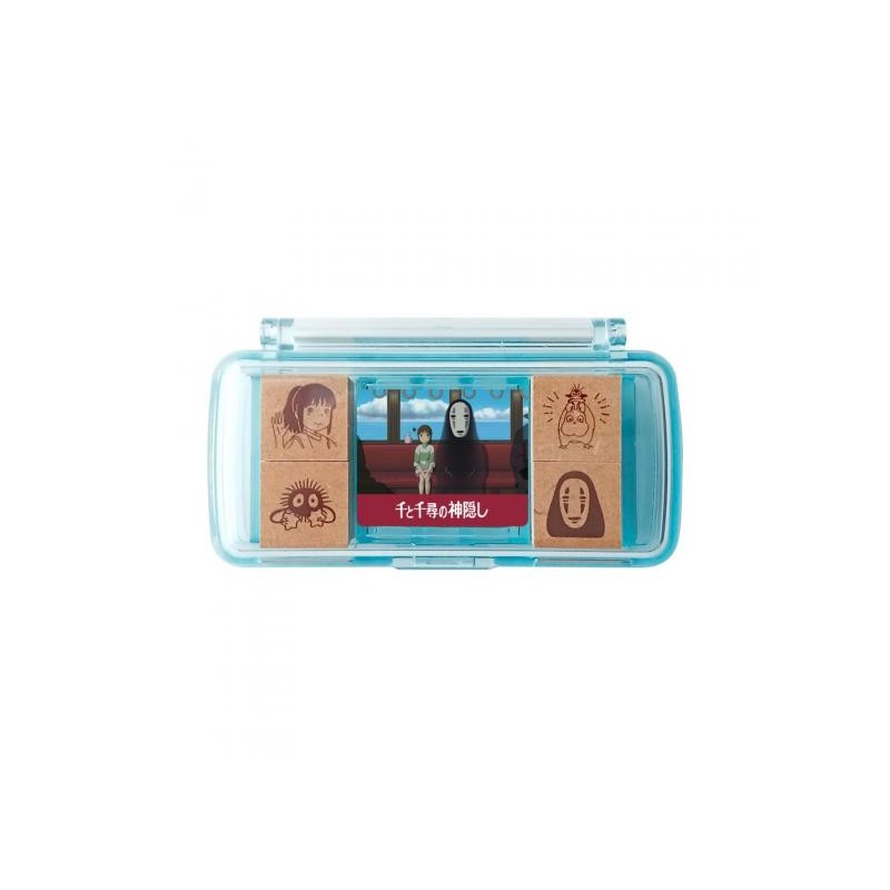 Small equipment - Chihiro takes the train Mini Stamp Set Blue - Spirited Away
