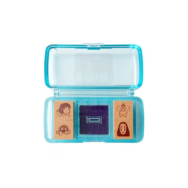 Small equipment - Chihiro takes the train Mini Stamp Set Blue - Spirited Away
