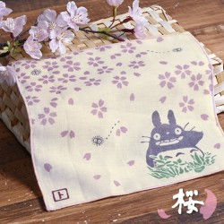 Textil - Pañuelo Flor de Cerezo - Mi vecino Totoro