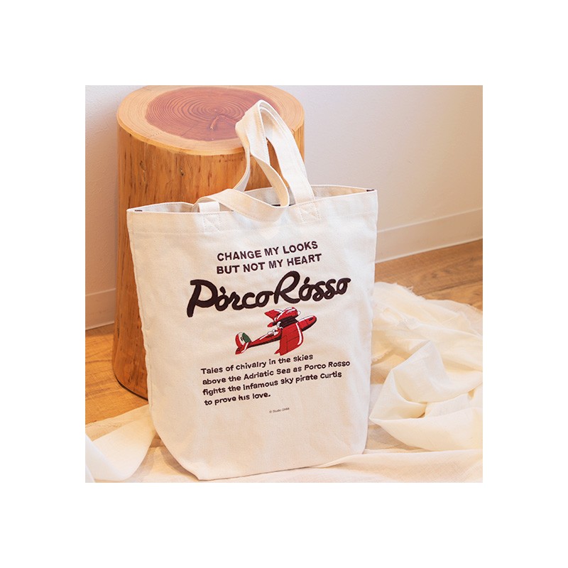 Sacs - Tote bag Brodé Hydravion - Porco Rosso