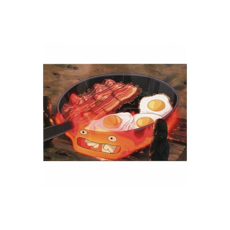 Cartes postales et Papier à lettres - Carte Postale Calcifer œuf & bacon - Le Château ambulant
