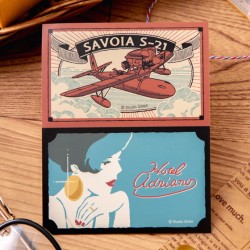 Accesorios de escritorio - Pegatinas retro Savoia & Gina - Porco Rosso