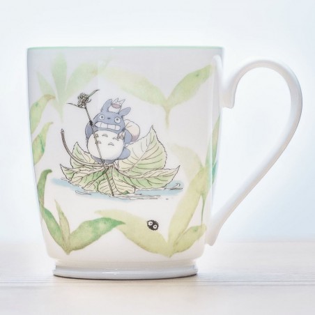Porcelana japonesa - Taza de Totoro en una hoja - Mi vecino Totoro