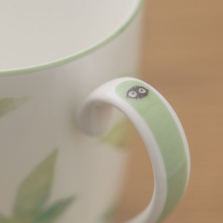 Porcelana japonesa - Taza de Totoro en una hoja - Mi vecino Totoro