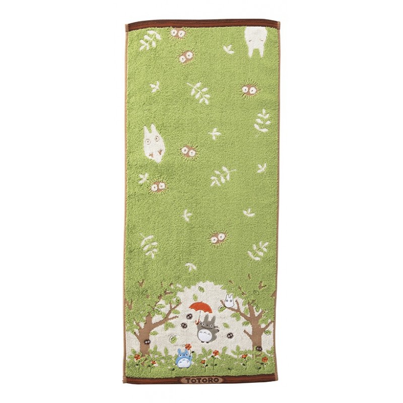 Linge de maison - Serviette Totoro Dans le Bosquet 34x80 cm - Mon Voisin Totoro