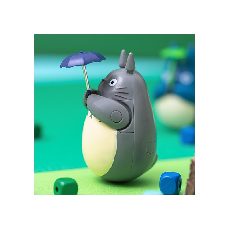 Jouets - Figurine Culbuto Totoro Gris Parapluie - Mon Voisin Totoro