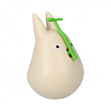 Jouets - Figurine Culbuto Totoro Blanc avec feuille - Mon Voisin Totoro