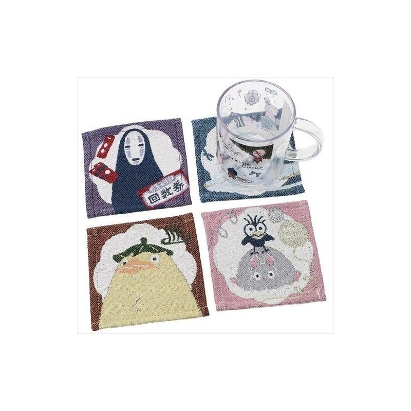 Kitchen and tableware - Set of 4 Coasters Chihiro Pastel - Sprited Away