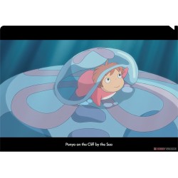 Storage - A4 Size Clear Folder Ponyo on jellyfish - Ponyo on the Cliff