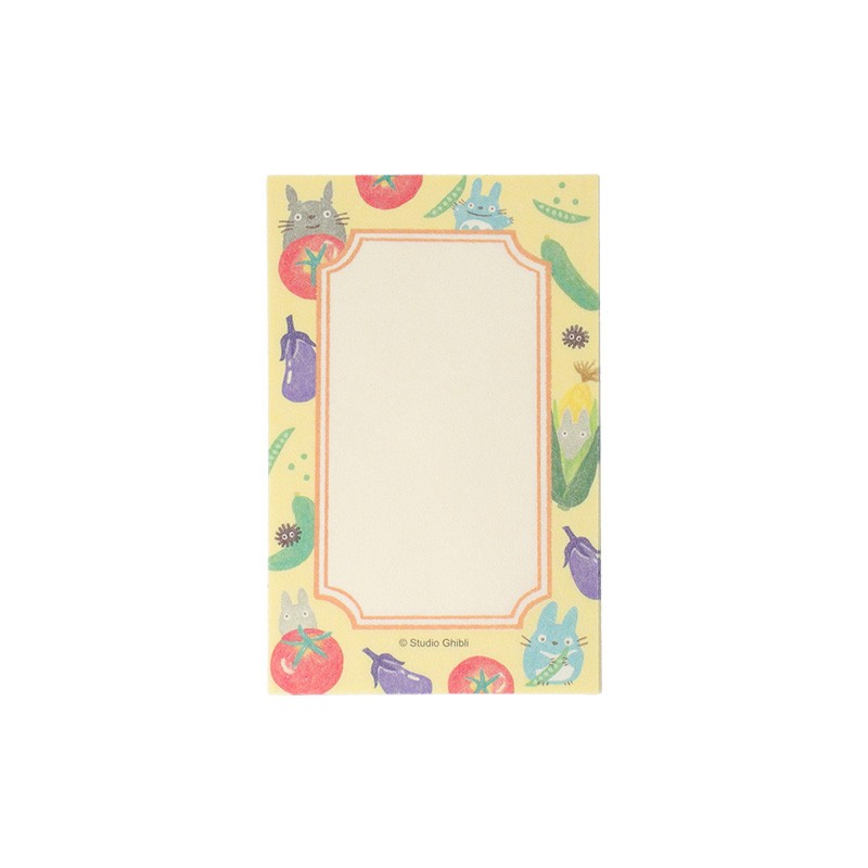 Postales y papel de cartas - Papelería para el recreo Verduras - Mi vecino Totoro