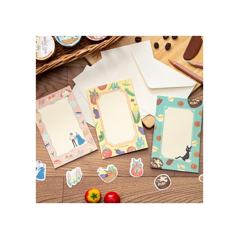 Postales y papel de cartas - Papelería para el recreo Verduras - Mi vecino Totoro