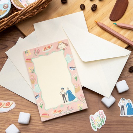 Postales y papel de cartas - Papelería Break Time Flores - El castillo ambulante