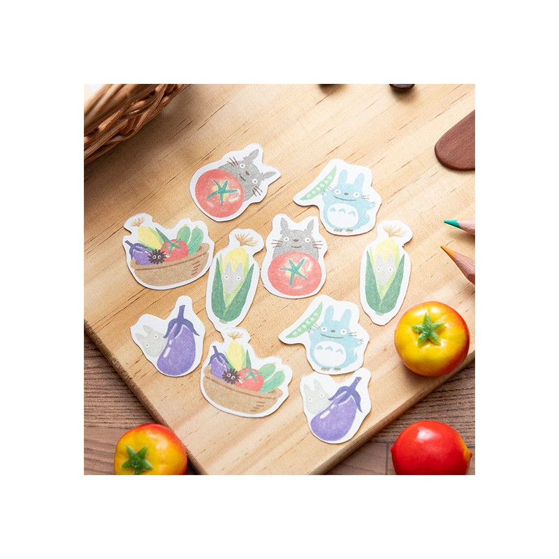 Accesorios de escritorio - Juego de pegatinas Break Time Vegetables - Mi vecino Totoro