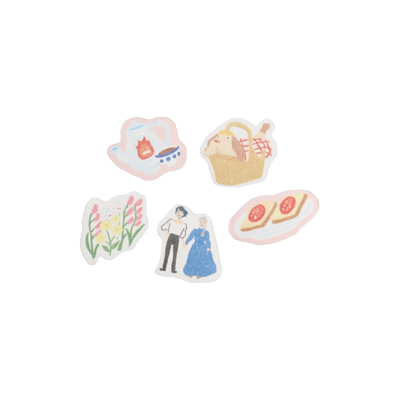 Small equipment - Sticker set Break Time Flowers - Howl's Moving Castle
