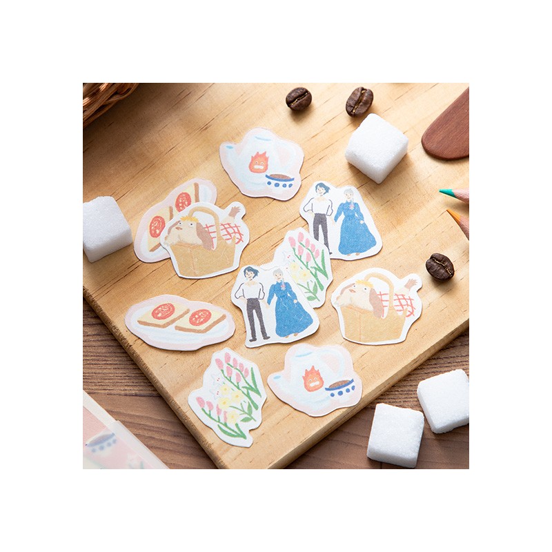 Small equipment - Sticker set Break Time Flowers - Howl's Moving Castle