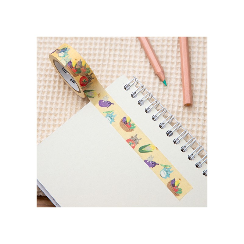 Accesorios de escritorio - Masking Tape Break Time Verduras - Mi vecino Totoro