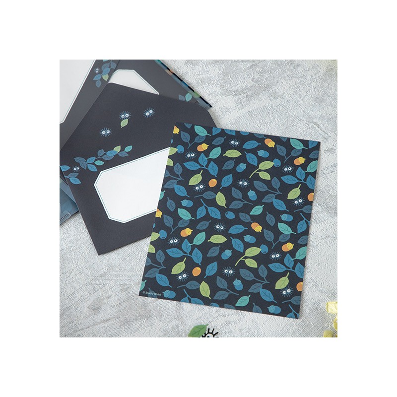 Cartes postales et Papier à lettres - Papier à lettres et chemise Noiraudes Feuillage - Mon Voisin Totoro