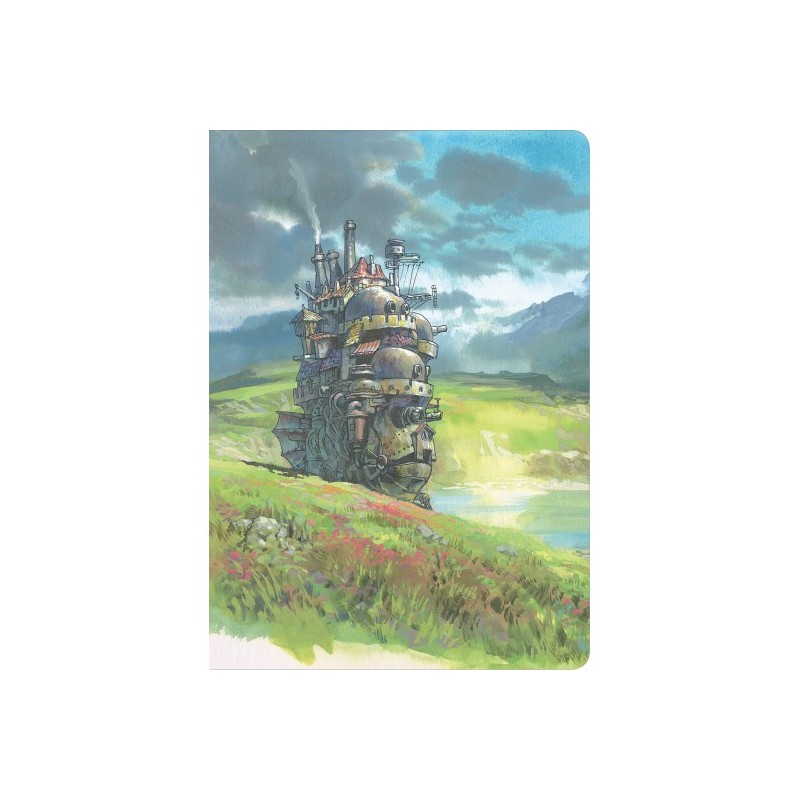 Notebooks and Notepads - Flexi Journal Moving Castle watercolour - Howl’s Moving Castle