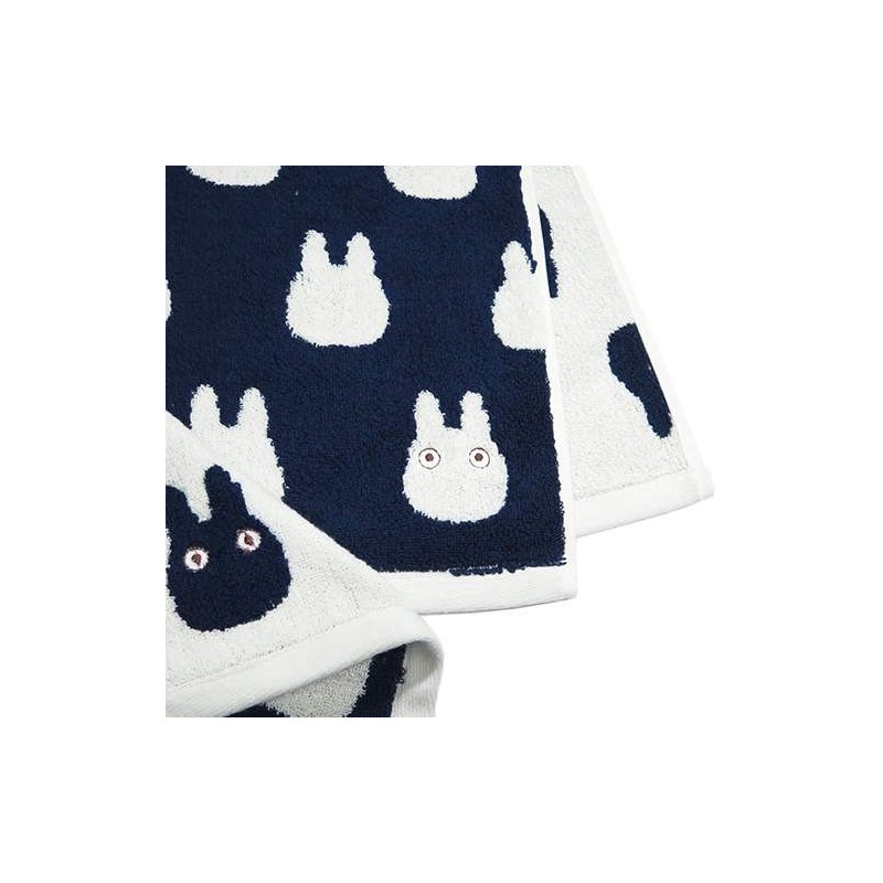 Linge de maison - Mini Serviette Silhouette Totoro Blanc 33x36 cm - Mon Voisin Totoro