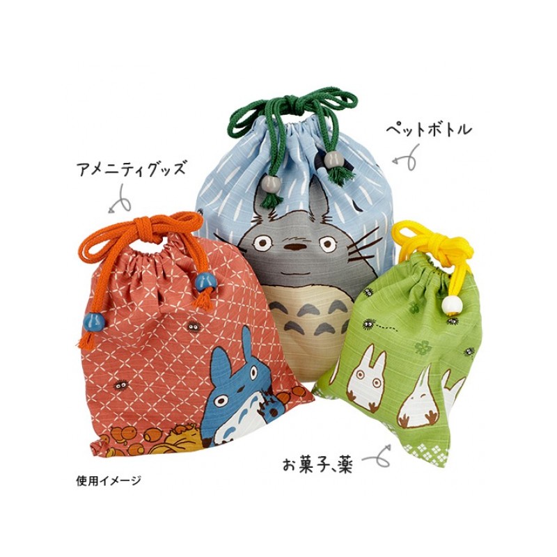 Sacs - Sacoche Tissu Verte Totoro Blanc - Mon Voisin Totoro