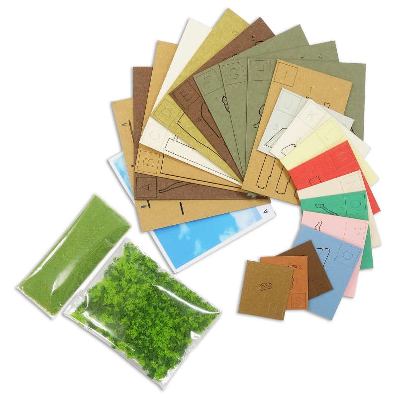 Théâtres de papier - Diorama papier Sheeta & Pazu avec Robot Soldat - Le Château dans le c