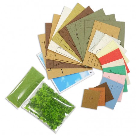 Théâtres de papier - Diorama papier Sheeta & Pazu avec Robot Soldat - Le Château dans le c