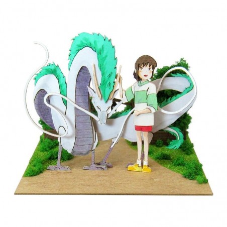 Teatros de papel - Diorama de papel Haku dragón & Chihiro - El viaje de Chihiro