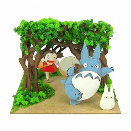 Teatros de papel - Mei y Totoro Túnel secreto diorama de papel - Mi vecino Totoro