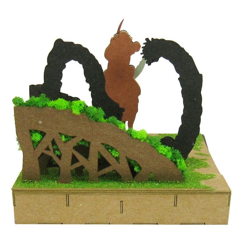 Théâtres de papier - Diorama papier Ashitaka en forêt - Princesse Mononoké