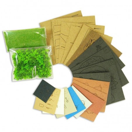 Théâtres de papier - Diorama papier Ashitaka en forêt - Princesse Mononoké