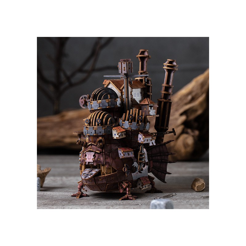 Maquetas - Maqueta de madera Kigumi del castillo de Hauru - El castillo ambulante