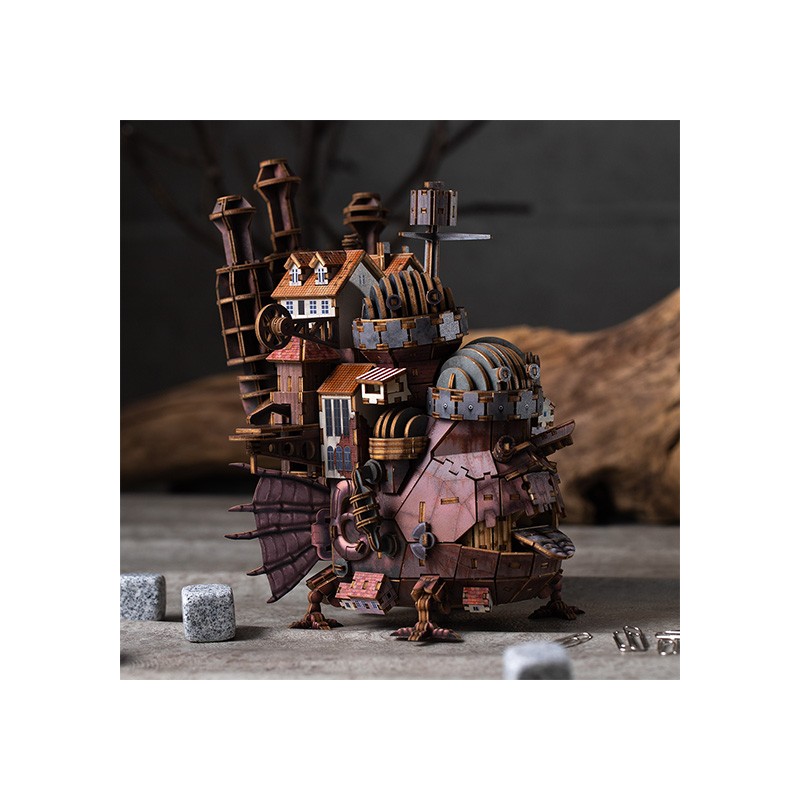 Maquetas - Maqueta de madera Kigumi del castillo de Hauru - El castillo ambulante