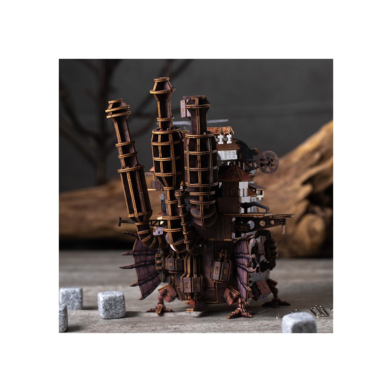 Maquetas - Maqueta de madera Kigumi del castillo de Hauru - El castillo ambulante