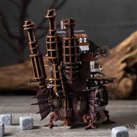 Maquetas - Maqueta de madera Kigumi del castillo de Hauru - El castillo ambulante