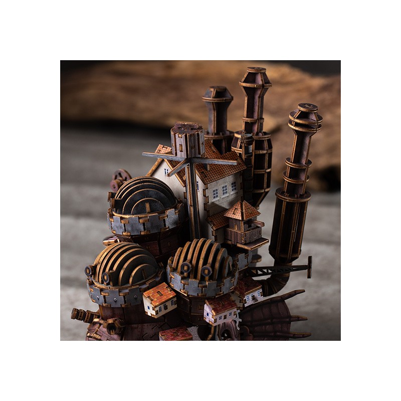 Maquetas - Maqueta de madera Kigumi del castillo de Hauru - El castillo ambulante