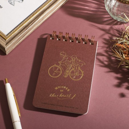 Cuadernos y libretas - Cuaderno de espiral gofrado 11,5×7,2cm Seiji & Shizuku - Si tu tend l'