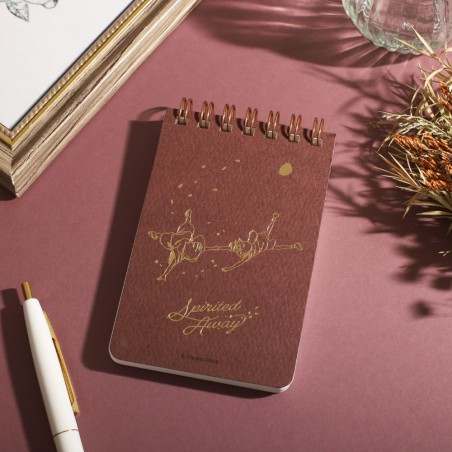Carnets et Cahiers - Carnet à spirales gauffré 11,5×7,2cm Chihiro & Haku - Le Voyage de Ch