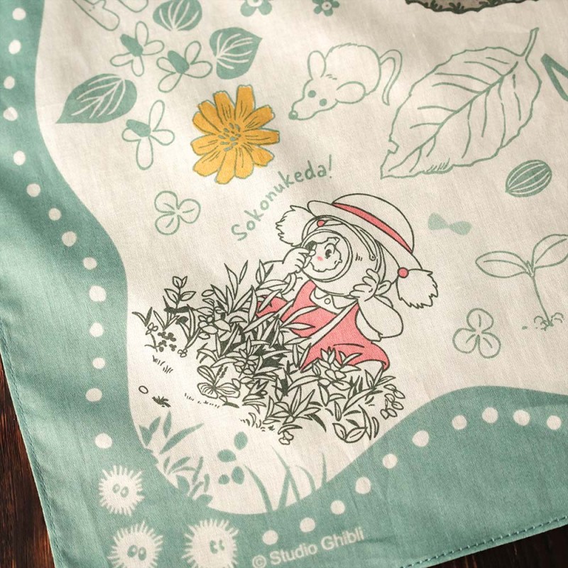 Textil - Pañuelo grande Encuentro misterioso 53x53 cm - Mi vecino Totoro