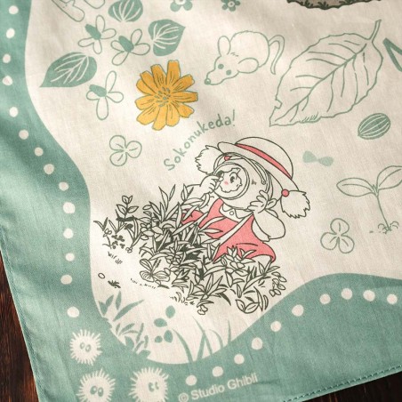 Textil - Pañuelo grande Encuentro misterioso 53x53 cm - Mi vecino Totoro