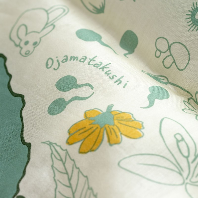 Textil - Pañuelo grande Encuentro misterioso 53x53 cm - Mi vecino Totoro