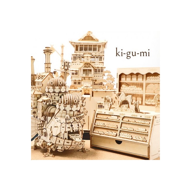 Maquettes - Maquette en bois Kigumi Tiger Moth - Le Château dans le ciel