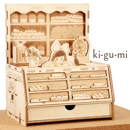 Maquetas - Maqueta de madera Panadería Kigumi - Nicky, la aprendiz de bruja