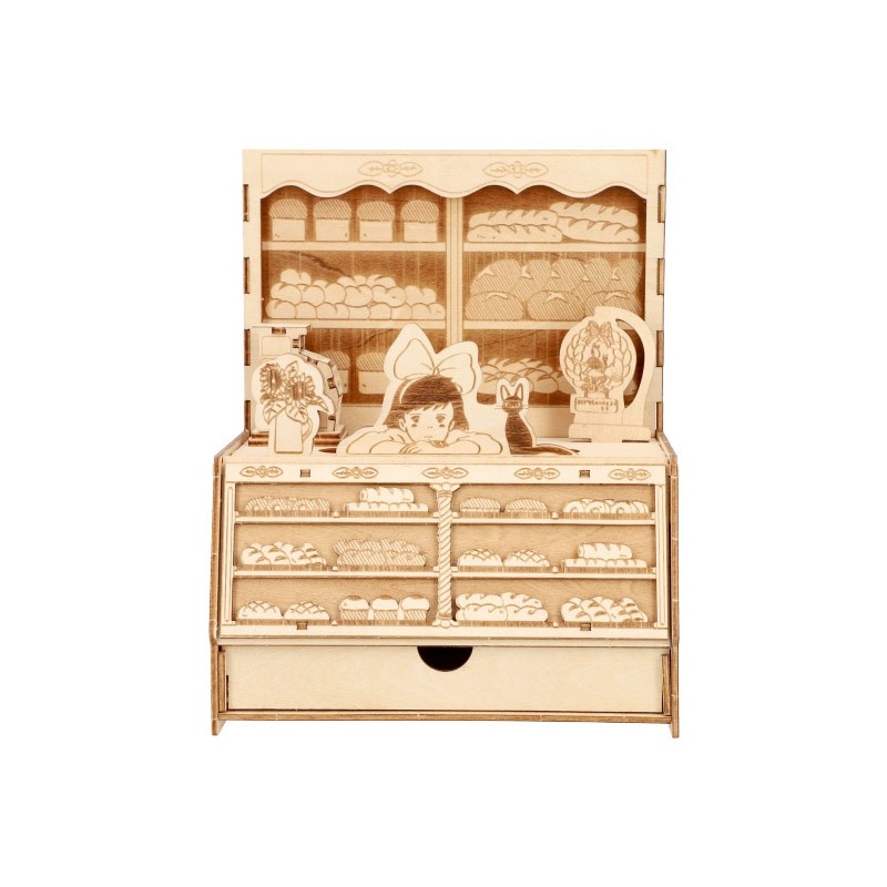 Maquetas - Maqueta de madera Panadería Kigumi - Nicky, la aprendiz de bruja