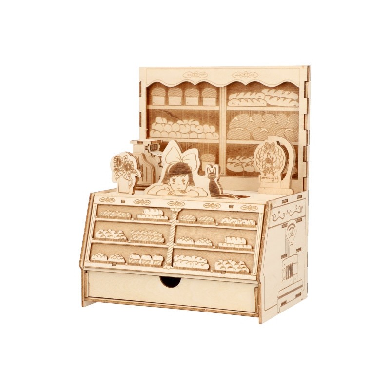 Maquetas - Maqueta de madera Panadería Kigumi - Nicky, la aprendiz de bruja