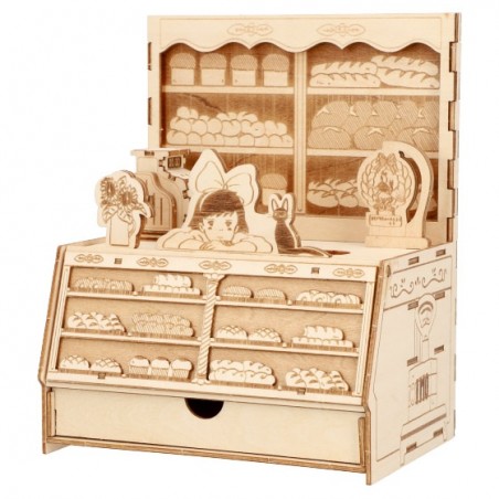 Maquetas - Maqueta de madera Panadería Kigumi - Nicky, la aprendiz de bruja
