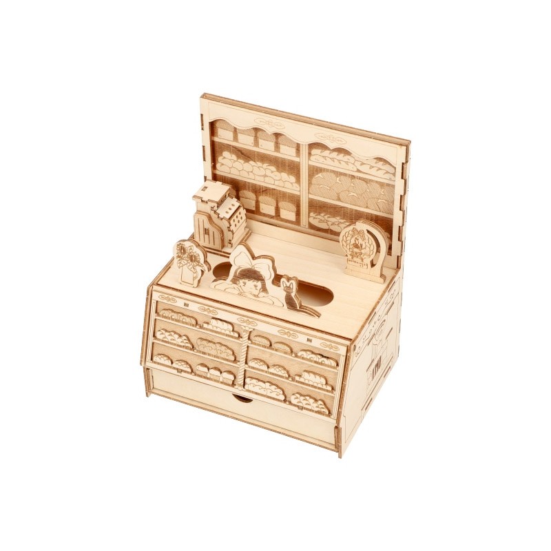 Maquetas - Maqueta de madera Panadería Kigumi - Nicky, la aprendiz de bruja