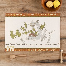 Mantelitos individuales - Mantel Individual Luna Renaldo - Haru en el reino de los gatos