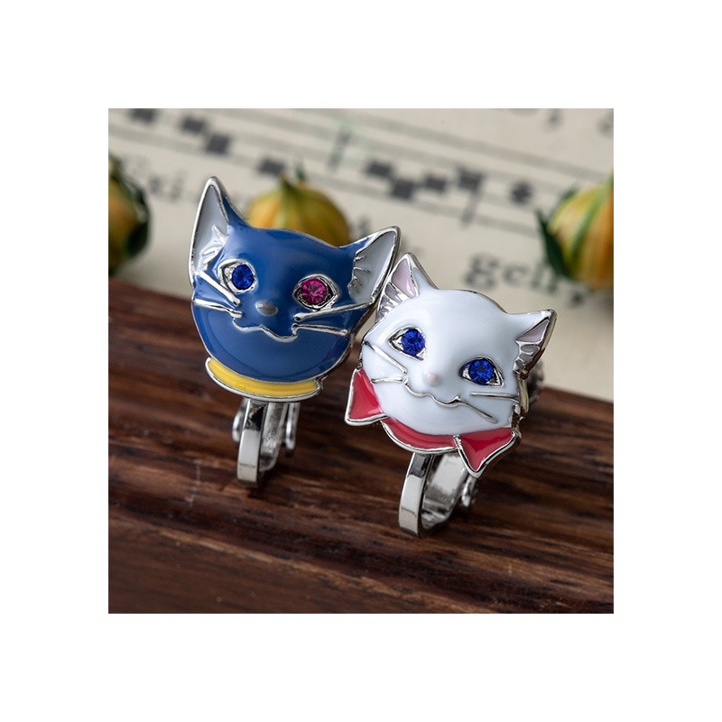 Bijoux - Boucles d’oreilles à clips Yuki & Lune - Le Royaume des chats